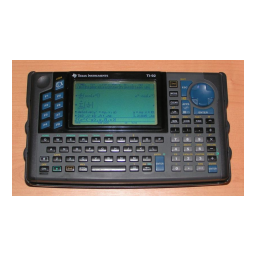 Texas Instruments TI-92 Plus Manuel utilisateur | Fixfr