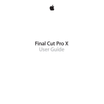 Final Cut Pro X : Guide d'utilisation + AI Chat