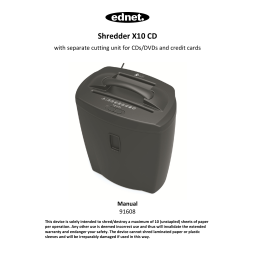 Ednet 91608 Shredder X10CD Manuel du propriétaire | Fixfr