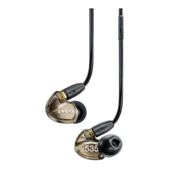 Shure SE535 Manuel utilisateur | Fixfr