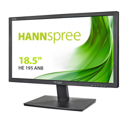 Hannspree HE 195 ANB Manuel utilisateur | Fixfr