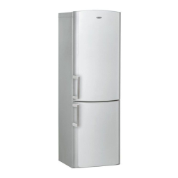Whirlpool WBC3715 A+W Fridge/freezer combination Manuel utilisateur | Fixfr
