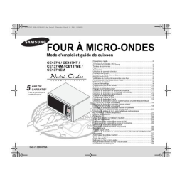 Samsung CE137NT/XEF Manuel utilisateur | Fixfr