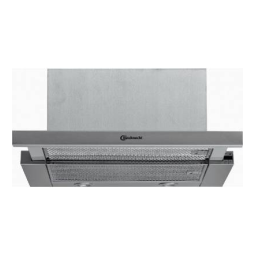 Bauknecht DST 5490 IN/PT Hood Manuel utilisateur | Fixfr