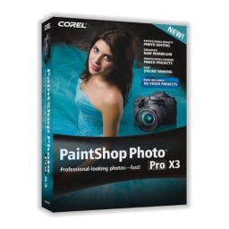 Corel PaintShop Pro Photo X3 Manuel utilisateur | Fixfr