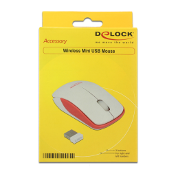 DeLOCK 12495 Optical 3-button mini mouse 2.4 GHz wireless Fiche technique | Fixfr