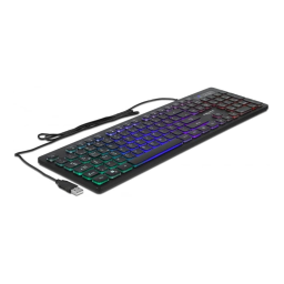 DeLOCK 12625 USB Keyboard wired 1.5 m black Fiche technique | Fixfr