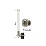 DeLOCK 89583 LoRa 868 MHz Antenna N jack 3 dBi 32 cm omnidirectional fixed pole mount white outdoor Fiche technique