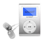 Sunstech DEDALOIII8GB MP3 and MP4 Mode d'emploi