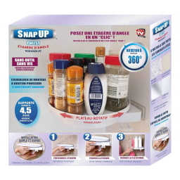 Snap Up Twist d angle Etagère Manuel du propriétaire | Fixfr