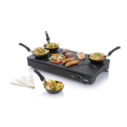 Domo DO8712W Gourmet Set Crêpe et Manuel utilisateur | Fixfr