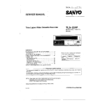 Sanyo TLS-224P Manuel utilisateur