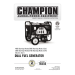 Champion Power Equipment 76555 Manuel utilisateur