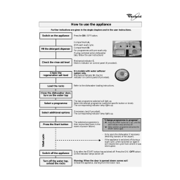 Whirlpool ADP 4307 Dishwasher Manuel utilisateur | Fixfr