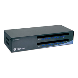 Trendnet TK-1602R 16-Port PS/2 Rack Mount KVM Switch Manuel utilisateur | Fixfr