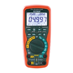 Extech Instruments EX542 12 Function Wireless True RMS Industrial MultiMeter/Datalogger Manuel utilisateur | Fixfr