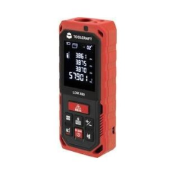 TOOLCRAFT TO-6743943 2247981 Laser range finder Reading range Manuel du propriétaire | Fixfr