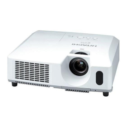 Hitachi CP-X2510 Manuel utilisateur | Fixfr