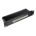 DeLOCK 66872 10&Prime; Patch Panel 8 port Cat.6A 1U black Fiche technique