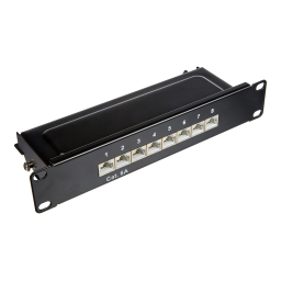 DeLOCK 66872 10″ Patch Panel 8 port Cat.6A 1U black Fiche technique | Fixfr