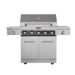 KitchenAid 720-0893 5-Burner Propane Gas Grill in Stainless Steel with Sear and Side Burners plus Cover Manuel utilisateur