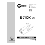 Miller S-74DX CE Manuel utilisateur