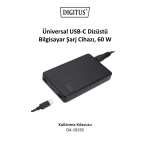 Digitus DA-10192 Universal Notebook Charger, USB Type C, 60 W Manuel du propri&eacute;taire