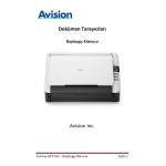 Avision FB600 Flatbed Scanner Manuel utilisateur