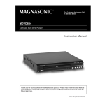 Magnasonic DVD850-2 9&quot; Portable DVD Player Manuel utilisateur