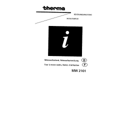 Therma MW2101W Manuel utilisateur | Fixfr