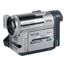 Panasonic NV-G X7EG: Mode d'emploi + Chat IA | Fixfr