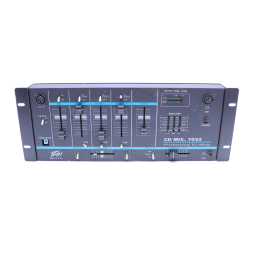 Peavey CD Mix 7032A Professional DJ Mixer Manuel utilisateur | Fixfr