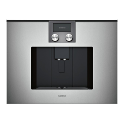 Gaggenau CMP250111 Manuel utilisateur | Fixfr