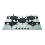 Whirlpool PMW 75D2/IXL LPG Hob Manuel utilisateur