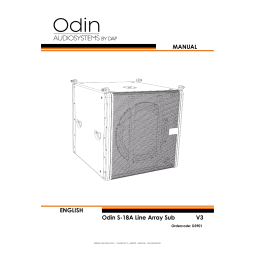 DAP Audio D3901 Odin S-18A Manuel utilisateur | Fixfr