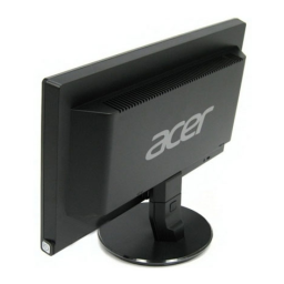 Acer P186HV Monitor Manuel utilisateur | Fixfr