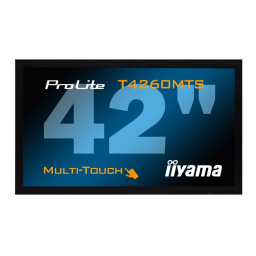 iiyama PROLITE T4260MTS Manuel utilisateur | Fixfr