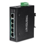 Trendnet TI-PE50 5-Port Industrial Fast Ethernet PoE+ DIN-Rail Switch Manuel utilisateur