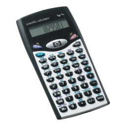 HP 9s Scientific Calculator Manuel utilisateur | Fixfr