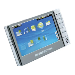Archos 604 WIFI Manuel utilisateur | Fixfr