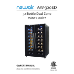 NewAir AW-320ED-REM Remanufactured 32-Bottle Black Dual Zone Wine Cooler  Manuel utilisateur