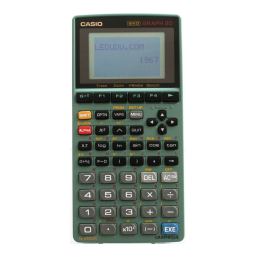 Casio GRAPH20 Manuel utilisateur | Fixfr