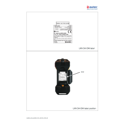 Autec s.r.l. OQA-LKNDA1DM Transceiverunit Manuel utilisateur | Fixfr