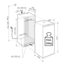 Liebherr SIFNAe 5188 Peak Congélateur intégrable NoFrost et AutoDoor Manuel utilisateur | Fixfr