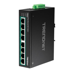 Trendnet TI-PE80 8-Port Industrial Fast Ethernet PoE+ DIN-Rail Switch Fiche technique | Fixfr