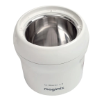 Magimix GLACIER 1.5L BLANC 11667 Sorbeti&egrave;re Product fiche