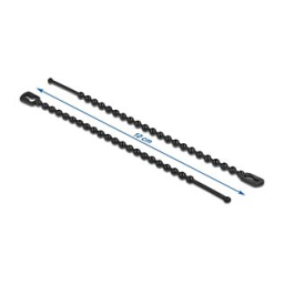 DeLOCK 19566 Beaded Cable Tie reusable L 100 x W 2.4 mm black 100 pieces Fiche technique | Fixfr