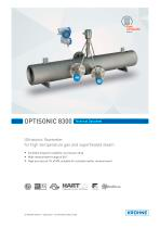 OPTISONIC 8300 : Guide de démarrage rapide + IA | Fixfr