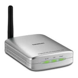 Siemens GIGASET WLAN REPEATER Manuel du propriétaire | Fixfr