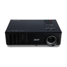 Acer X1163 Projector Manuel utilisateur | Fixfr